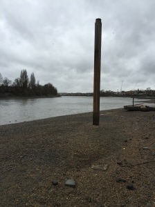 Oxford and Cambridge Boat Race finishing line pile installed by MSO Marine London Boatyard